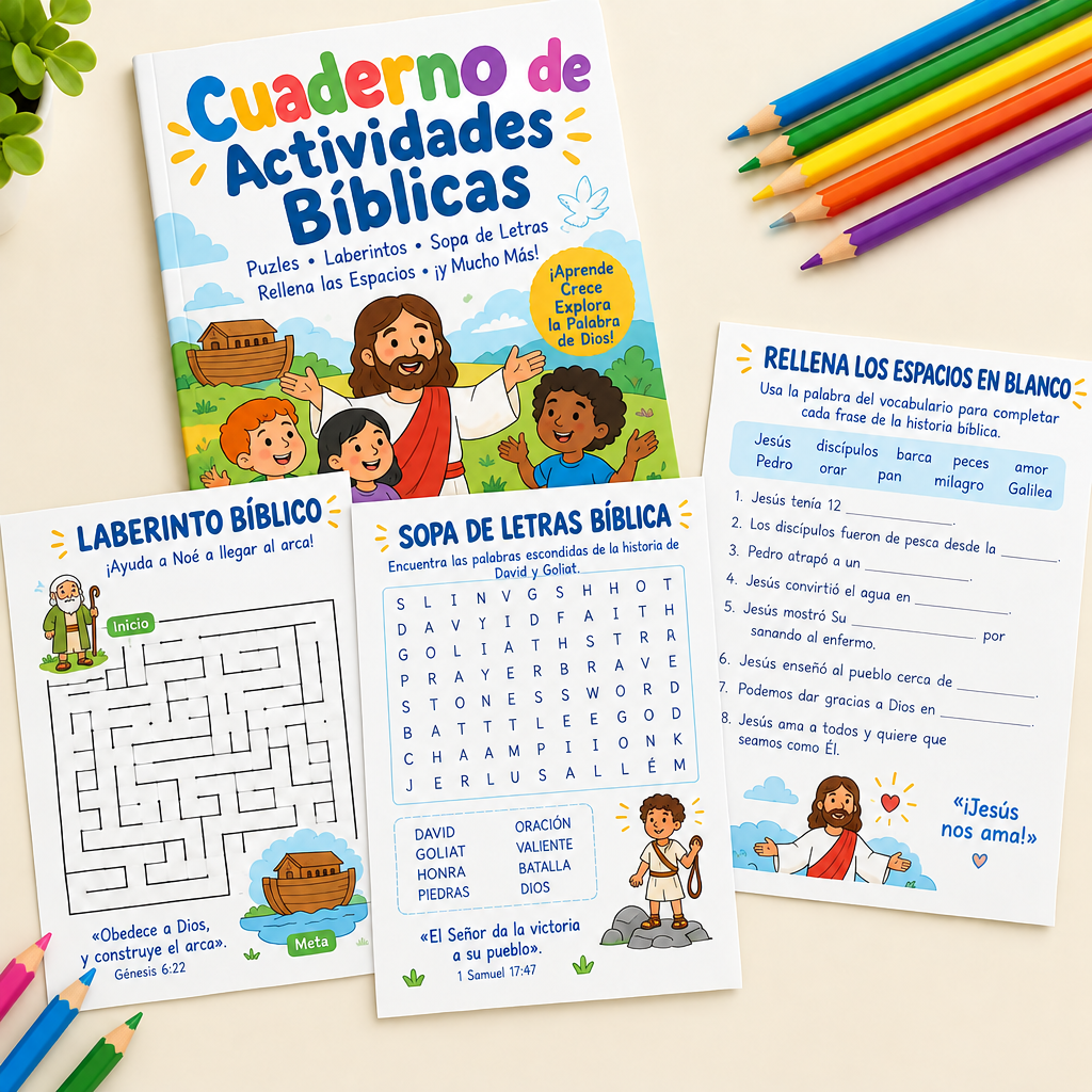 Cuaderno de Actividades Bíblicas y Fichas