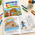 Libro para Colorear de Historias Bíblicas (+30 escenas)
