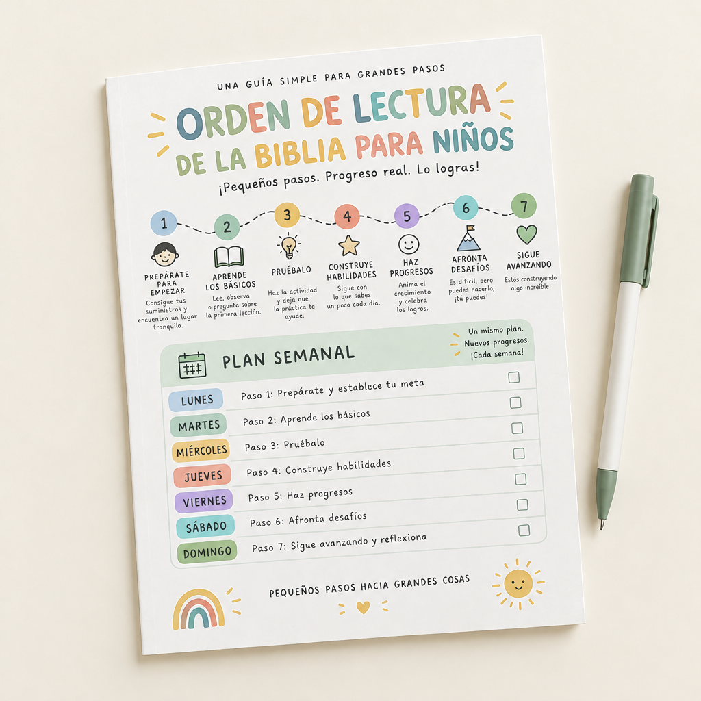 Empieza Aquí: Orden de Lectura de la Biblia para Niños