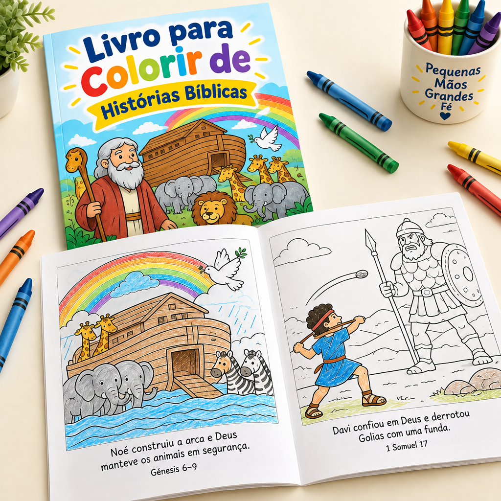 Livro para Colorir de Histórias Bíblicas