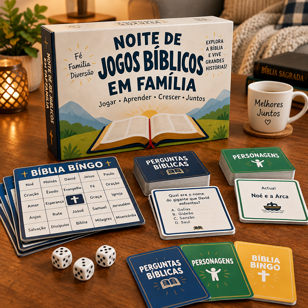 Noite de Jogos Bíblicos em Família