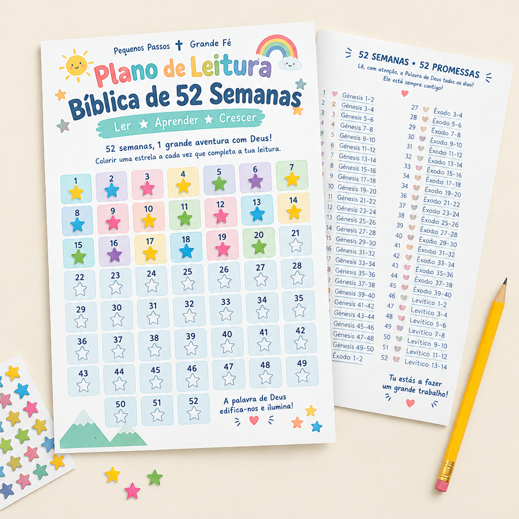 Plano de Leitura Bíblica de 52 Semanas