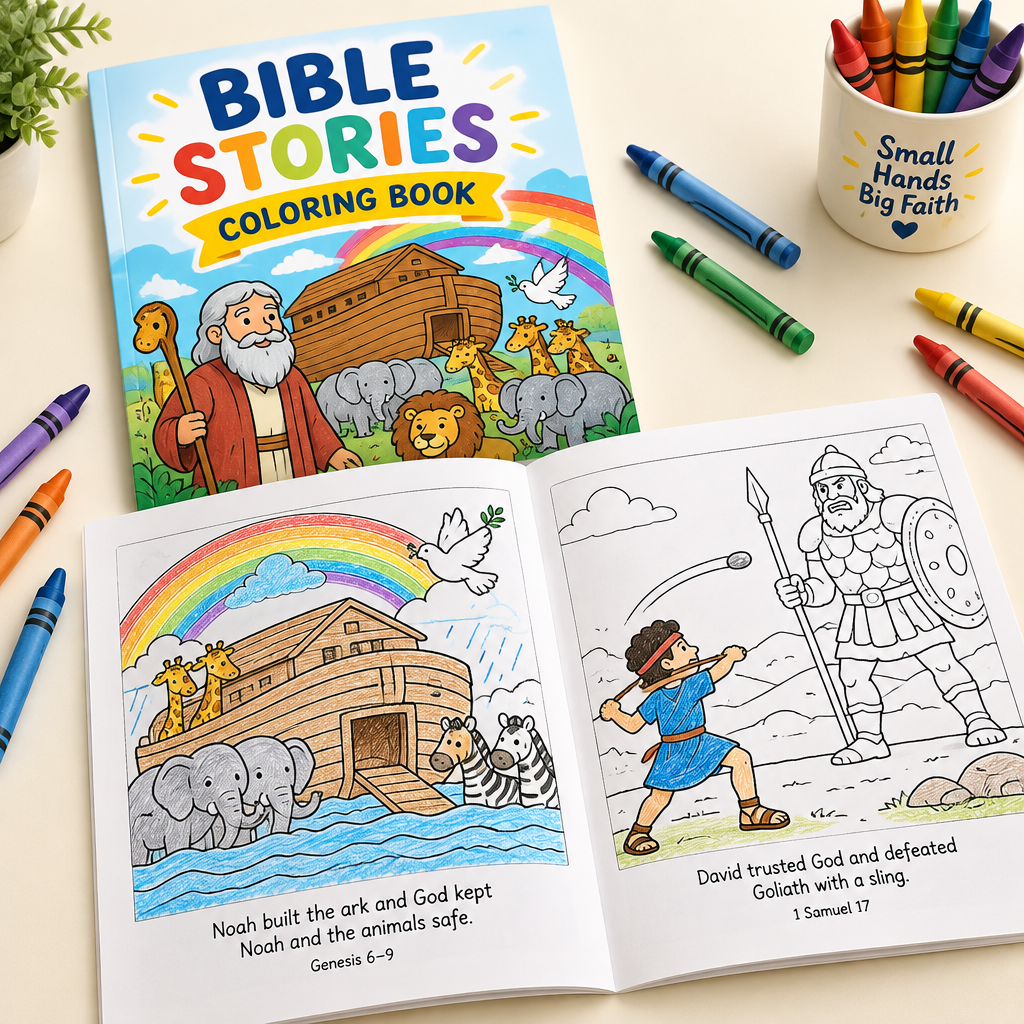 Bible stories coloring book
