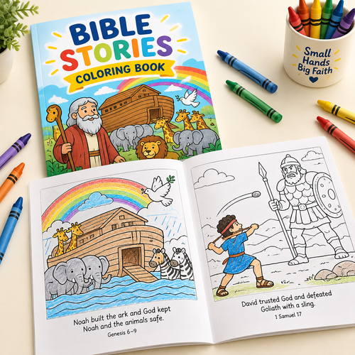 Bible stories coloring book